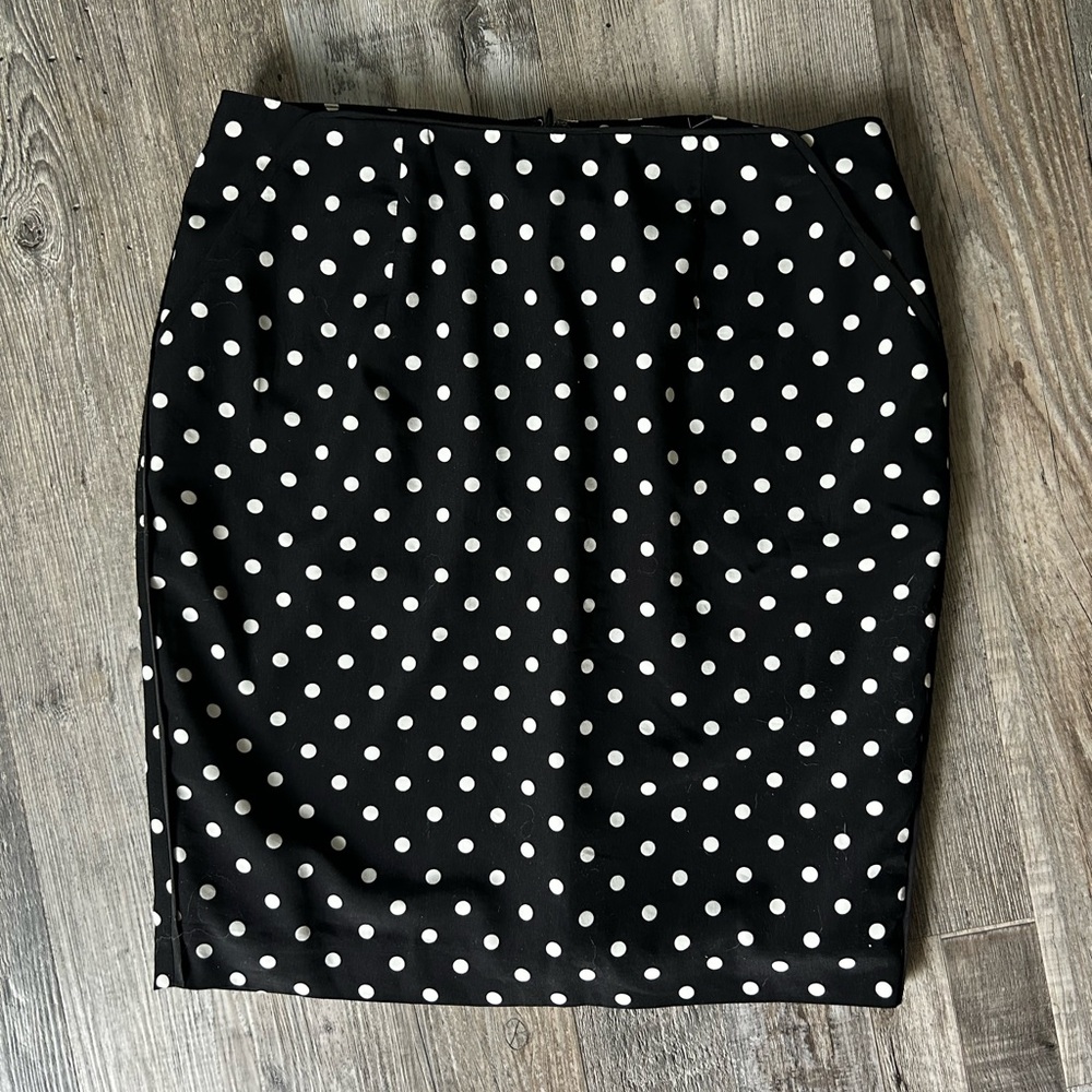 Black Polka Dot Skirt
